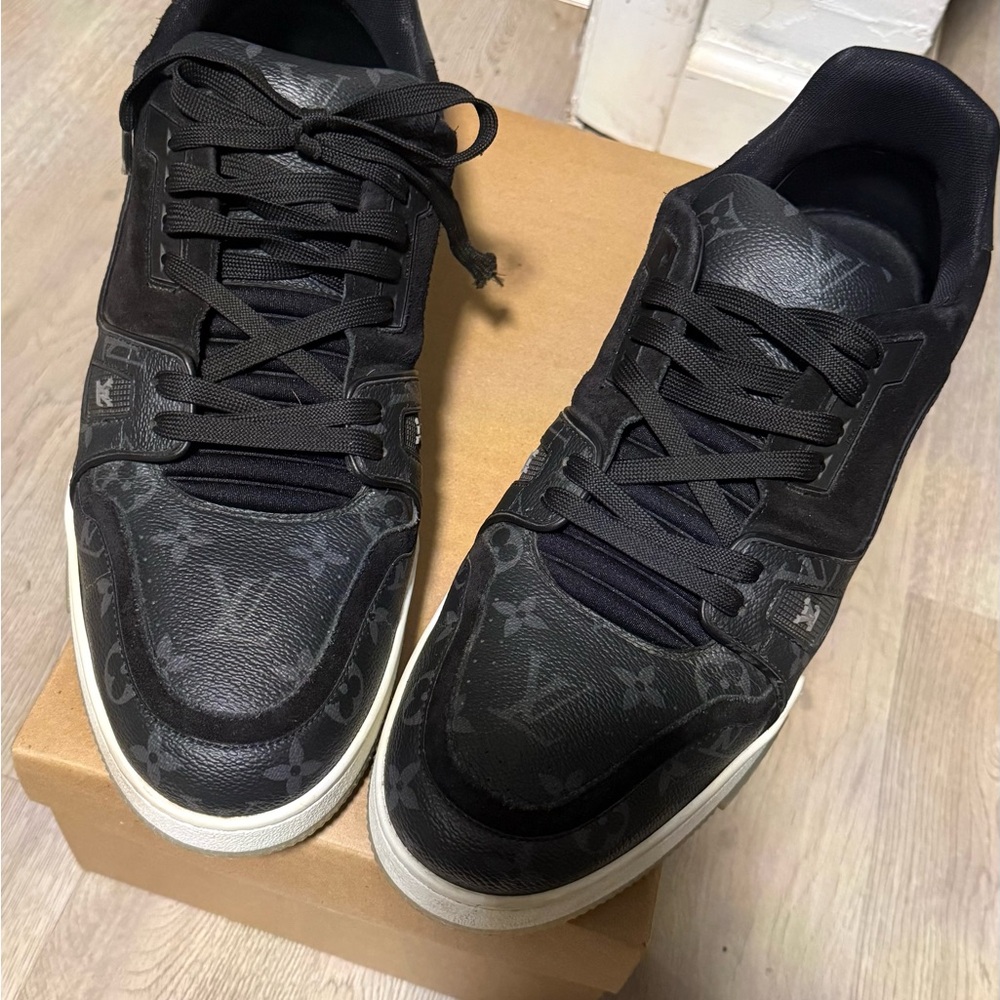 Louis Vuitton Black Monogram Sneakers